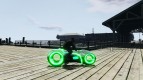 Мотоцикл из Трон (зеленый неон)