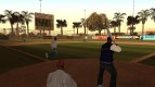 Animated baseball field