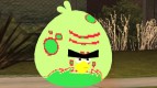 Green Fat Bird from Angry Birds Space