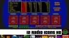 La textura de mini-juegos y los iconos de la radio de GTA SA Mobile