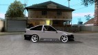 Toyota AE86 Trueno o 'Touges' deriva