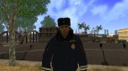El oficial de la polica de trfico en invierno uniforme v.2