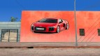 El Audi R8 Wall Grafiti