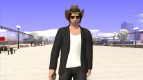 Skin GTA V Online in a cowboy hat