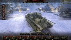 Hangar de invierno para el mundo de tanques