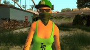 Female GTA Online Grove Style