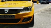 Dacia Logan Facelift Taxi для GTA 4 миниатюра 13
