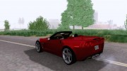 Chevrolet Corvette Grand Sport Cabrio 2010 для GTA San Andreas миниатюра 2