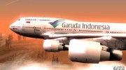Boeing 747-400 Garuda Indonesia para GTA San Andreas miniatura 3
