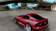 Dodge SRT Viper GTS 2012 V1.0 для GTA San Andreas миниатюра 3