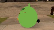 Green Fat Bird from Angry Birds Space para GTA San Andreas miniatura 4