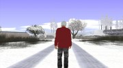 Skin GTA Online в маске и красной кофте para GTA San Andreas miniatura 5