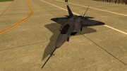 YF-22 Grey para GTA San Andreas miniatura 1