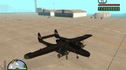 Northrop P-61 Black Widow для GTA San Andreas миниатюра 1