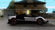 Pagani Zonda Cinque Roadster для GTA San Andreas миниатюра 5