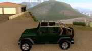 Jeep Wrangler Unlimited 2007 para GTA San Andreas miniatura 2