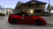 Ferrari 599xx 2010 для GTA San Andreas миниатюра 5