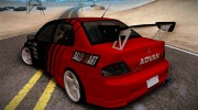 Mitsubishi Lancer Turkis Drift Advan для GTA San Andreas миниатюра 2