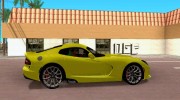 Dodge Viper SRT  GTS для GTA San Andreas миниатюра 5
