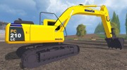 Komatsu PC 210 LC для Farming Simulator 2015 миниатюра 5