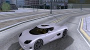 Koenigsegg CCRT para GTA San Andreas miniatura 2