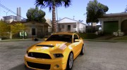 Ford Shelby GT 500 2010 para GTA San Andreas miniatura 1