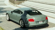 Bentley Continental GT 2012 для GTA 5 миниатюра 2