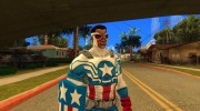 Капитан Америка Сэм Уилсон para GTA San Andreas miniatura 1