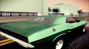 1971 Dodge Challenger для GTA San Andreas миниатюра 7