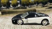 Ferrari 458 Italia - Brazilian Police для GTA 4 миниатюра 2