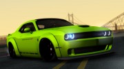 Dodge Challenger Hellcat Liberty Walk LB Performance para GTA San Andreas miniatura 1