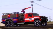 Hummer H2 Firetruck Fire Department City of Los Sanos para GTA San Andreas miniatura 17