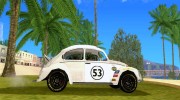 Volkswagen Beetle Herby для GTA San Andreas миниатюра 5