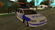 Volvo v70 Swedish Police для GTA San Andreas миниатюра 1