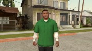 Franklin Green Shirt para GTA San Andreas miniatura 1