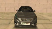 Hyundai Sonata Turbo 2.0 2015 для GTA San Andreas миниатюра 3