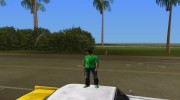 Томми в зелёной одежде для GTA Vice City миниатюра 7