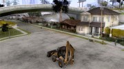 Lastik Tekerli Dozer para GTA San Andreas miniatura 3