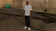 Чёрные штаны с полосками для GTA San Andreas миниатюра 1