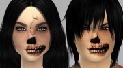 Halloween Skeleton Face Mask para Sims 4 miniatura 3