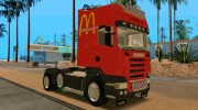 Scania R620 McDonalds для GTA San Andreas миниатюра 3