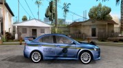Mitsubishi Lancer Evolution X ДПС для GTA San Andreas миниатюра 5