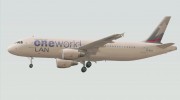 Airbus A320-200 LAN Argentina - Oneworld Alliance Livery (LV-BFO) для GTA San Andreas миниатюра 5