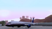 Boeing 757-200 United Airlines для GTA San Andreas миниатюра 1