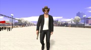 Skin GTA V Online в Ковбойской шляпе для GTA San Andreas миниатюра 2