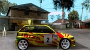 Seat Ibiza Rally для GTA San Andreas миниатюра 5