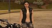 Biker Girl from GTA Online для GTA San Andreas миниатюра 2