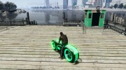 Мотоцикл из Трон (зеленый неон) для GTA 4 миниатюра 3