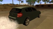BMW 120i для GTA San Andreas миниатюра 3