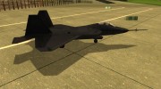 YF-22 Black para GTA San Andreas miniatura 4